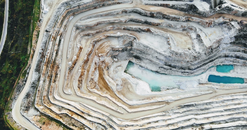 A mining pit.